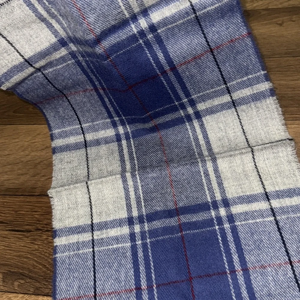 Christian Dior Monsieur 100% Wool Scarf Made In Mexico Nova Check Plaid Vintage